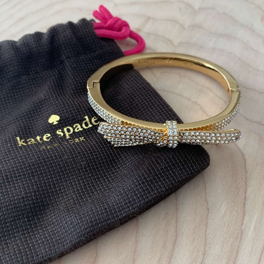 Kate Spade jewel bow gold bracelet